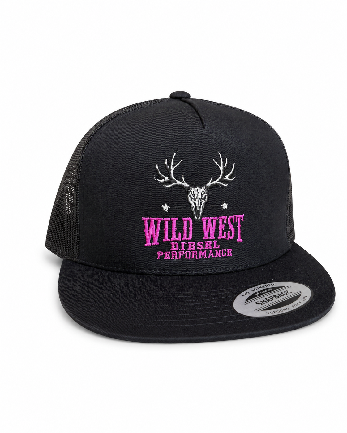 Pink and Black Snapback Hat