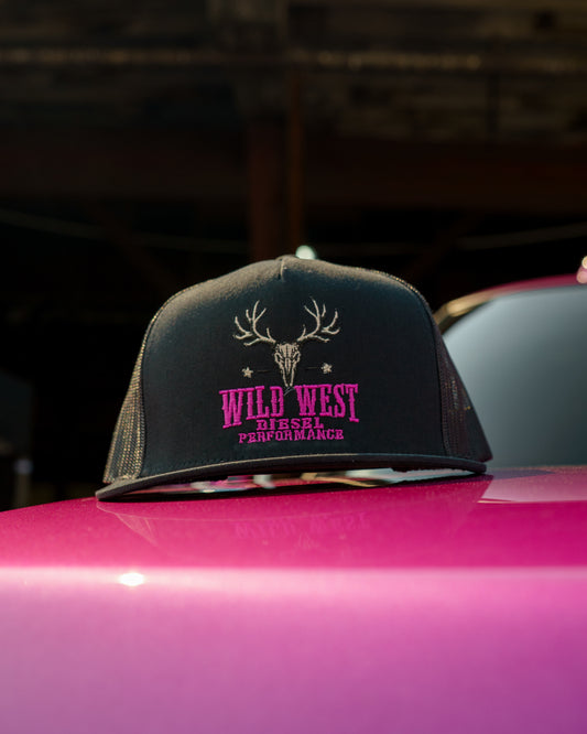 Pink & Black Snapback Hat