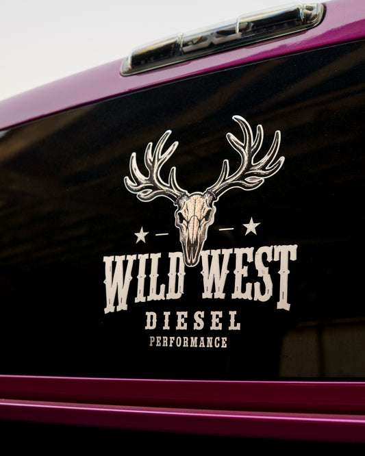 White Wild West decal