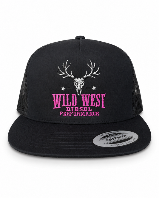 Pink & Black Snapback Hat